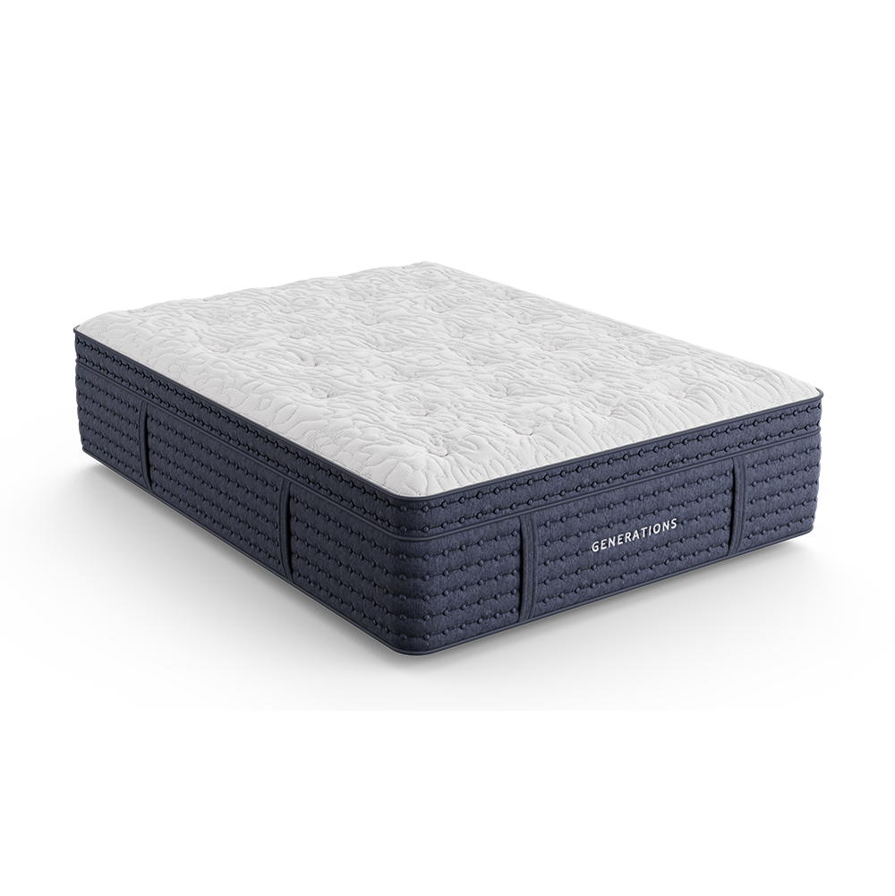 Generations 2.0 Tradition 2.0 Luxe Blue King 15.5" Plush Mattress - Ornate Home