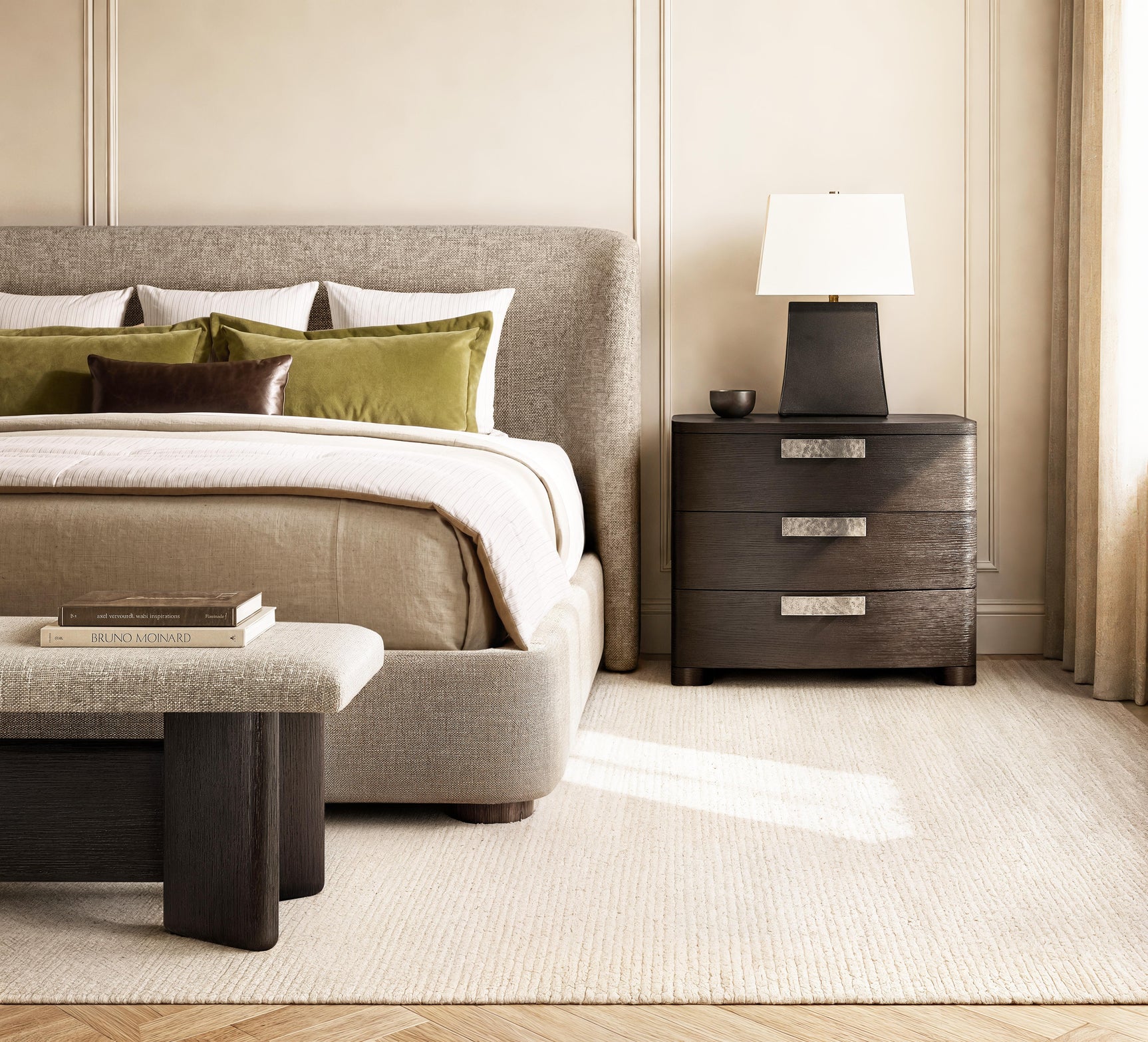 Geneve Robor Nightstand - Ornate Home