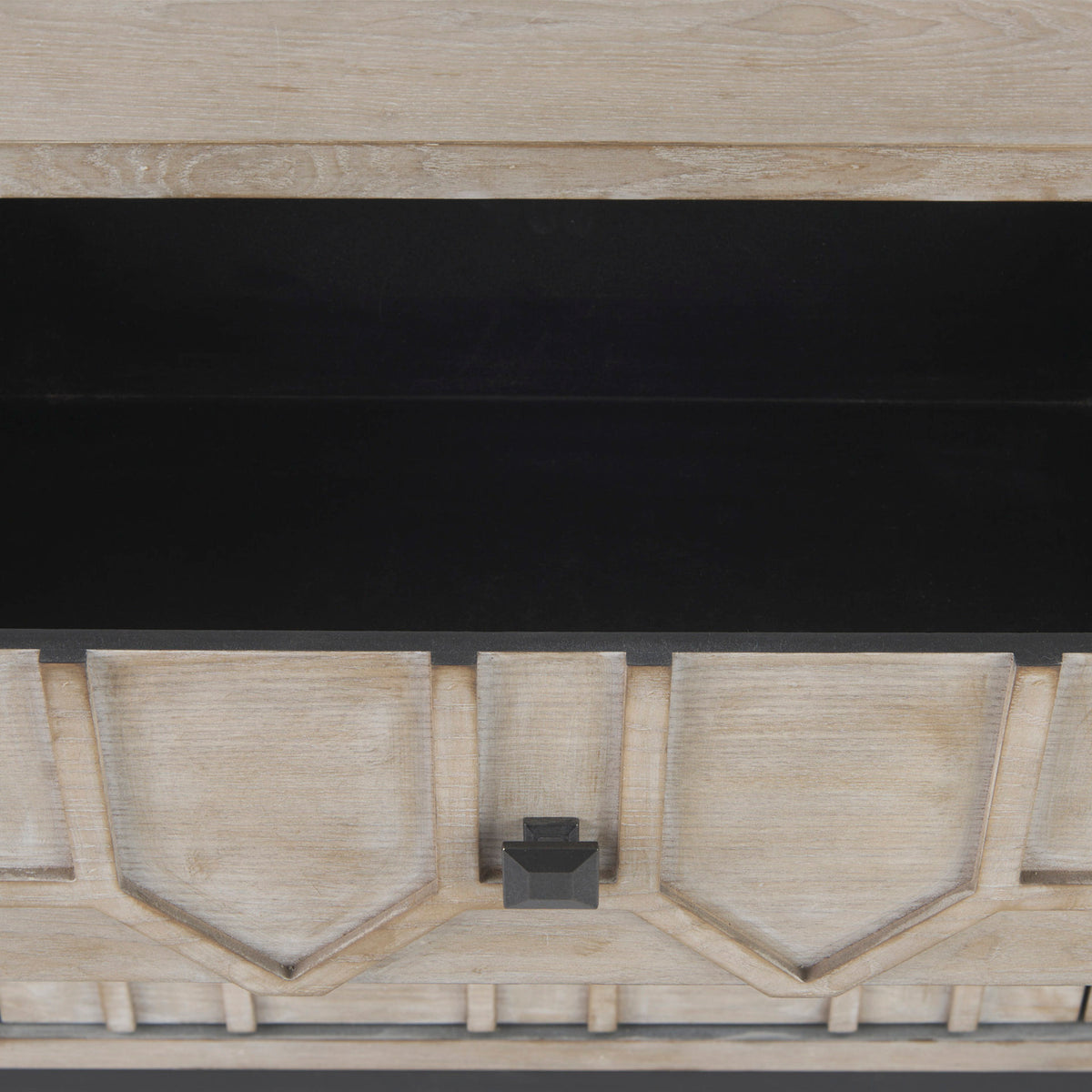 Genevieve Light Brown Fir Veneer 9 Drawer Sideboard - Ornate Home