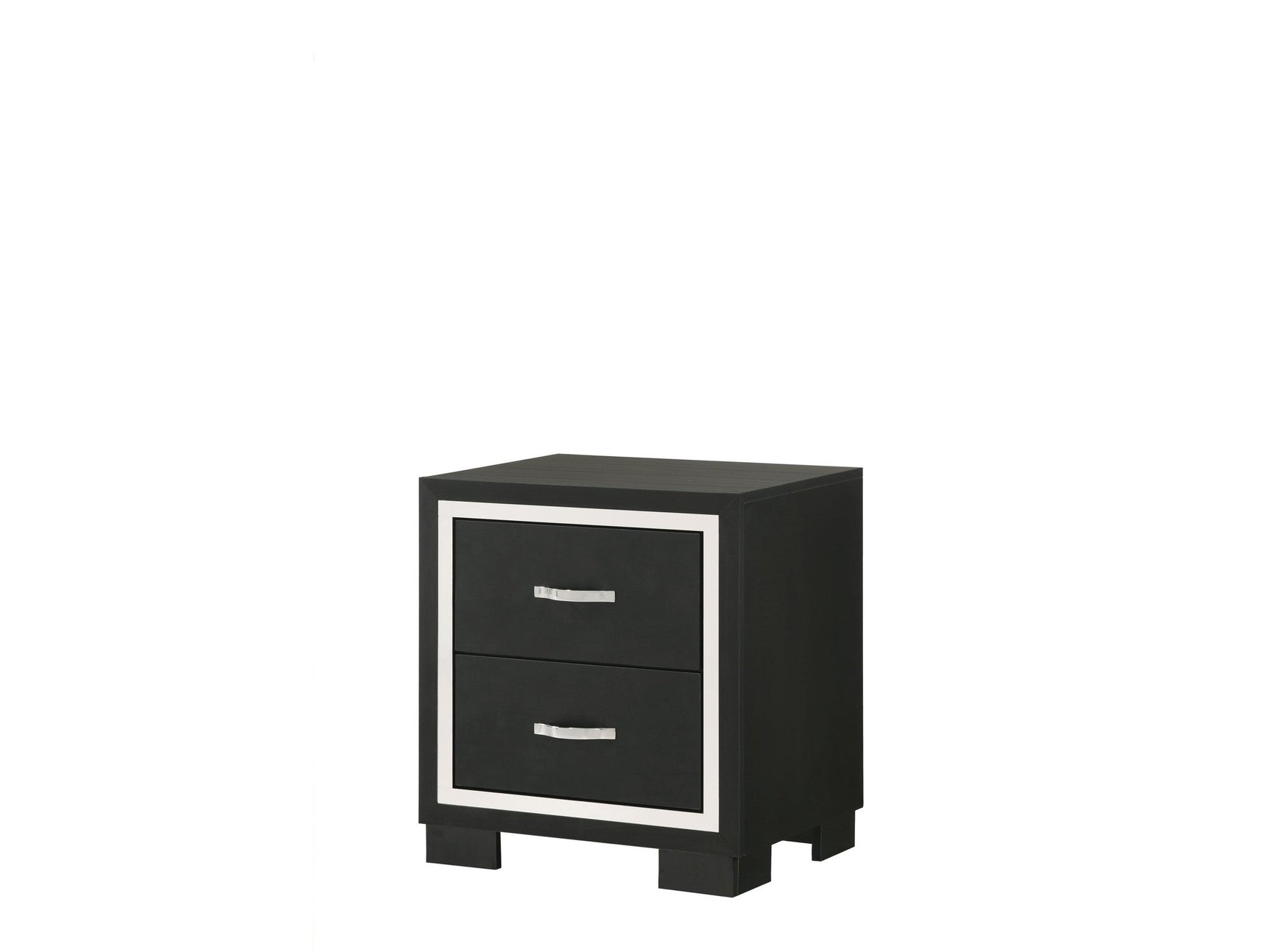 Gennro Black Nightstand - Ornate Home