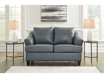 Genoa Coconut Leather Loveseat - Ornate Home