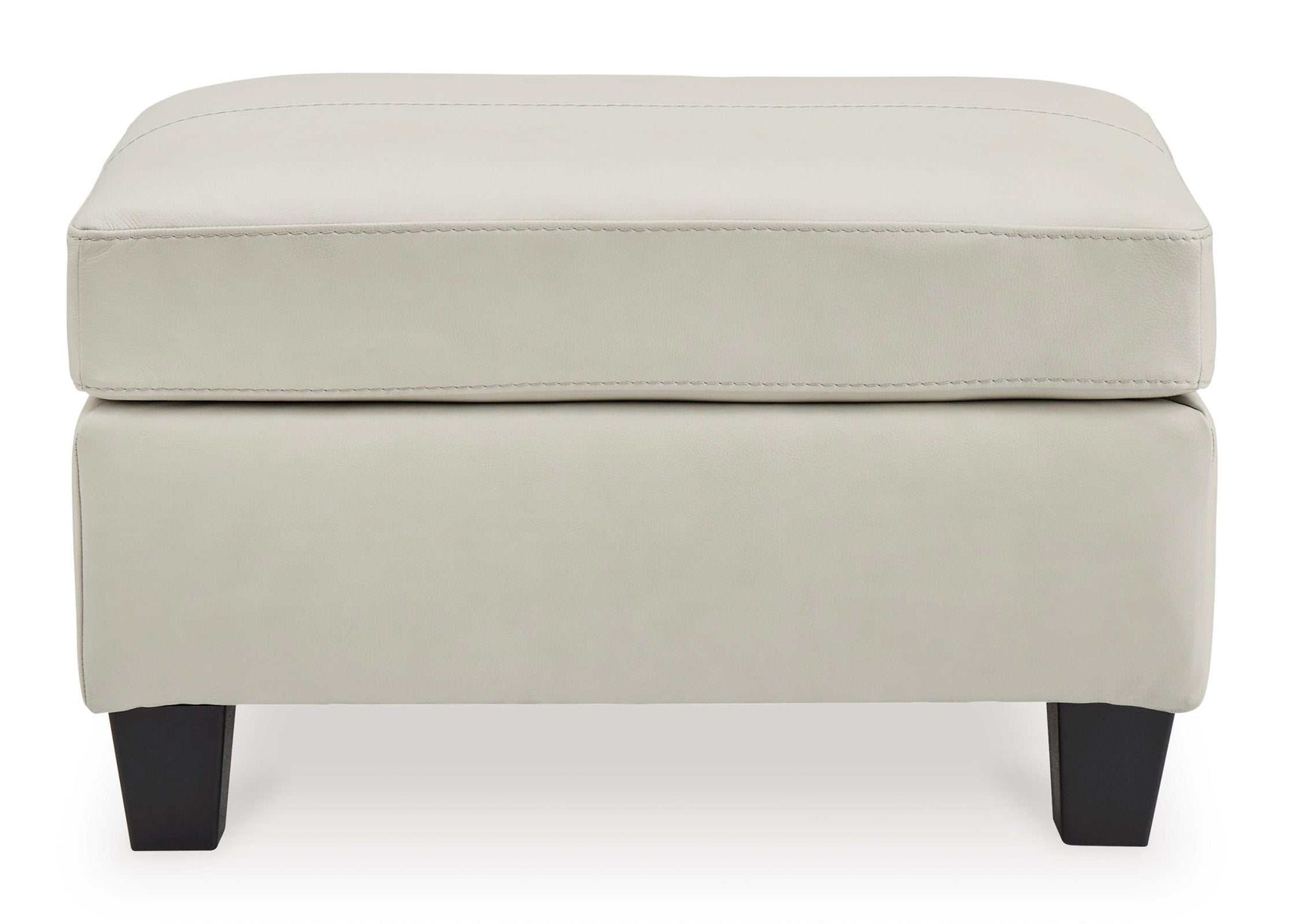 Genoa Coconut Leather Oversized Chair & Ottoman - Ornate Home