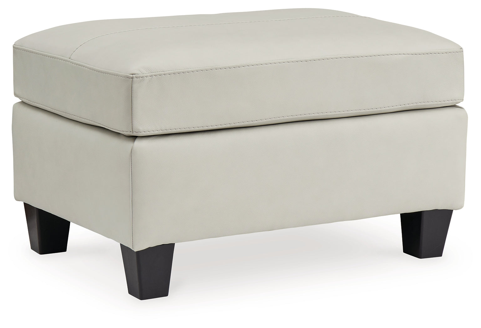 Genoa Leather Accent Ottoman - Ornate Home