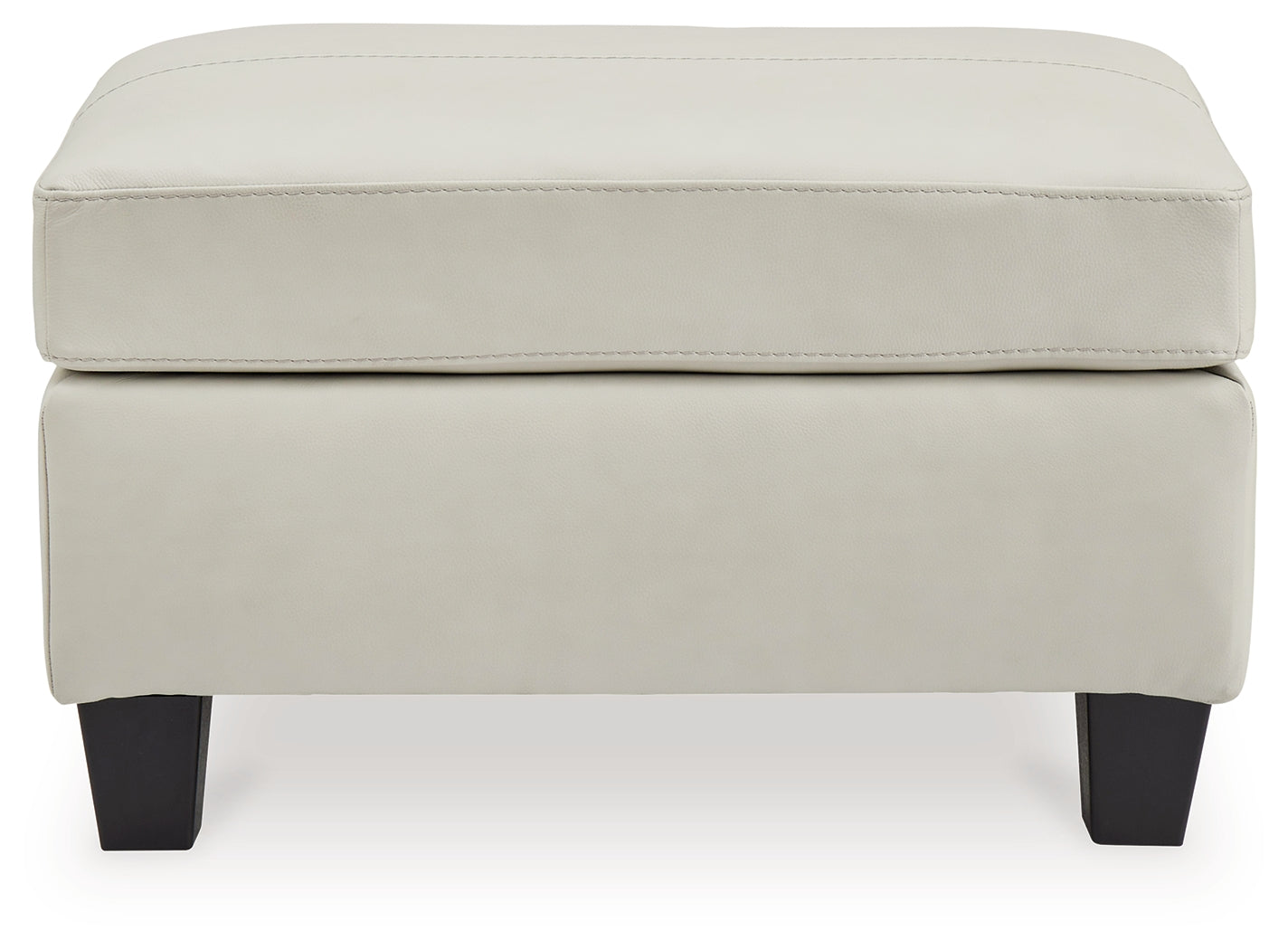 Genoa Leather Accent Ottoman - Ornate Home