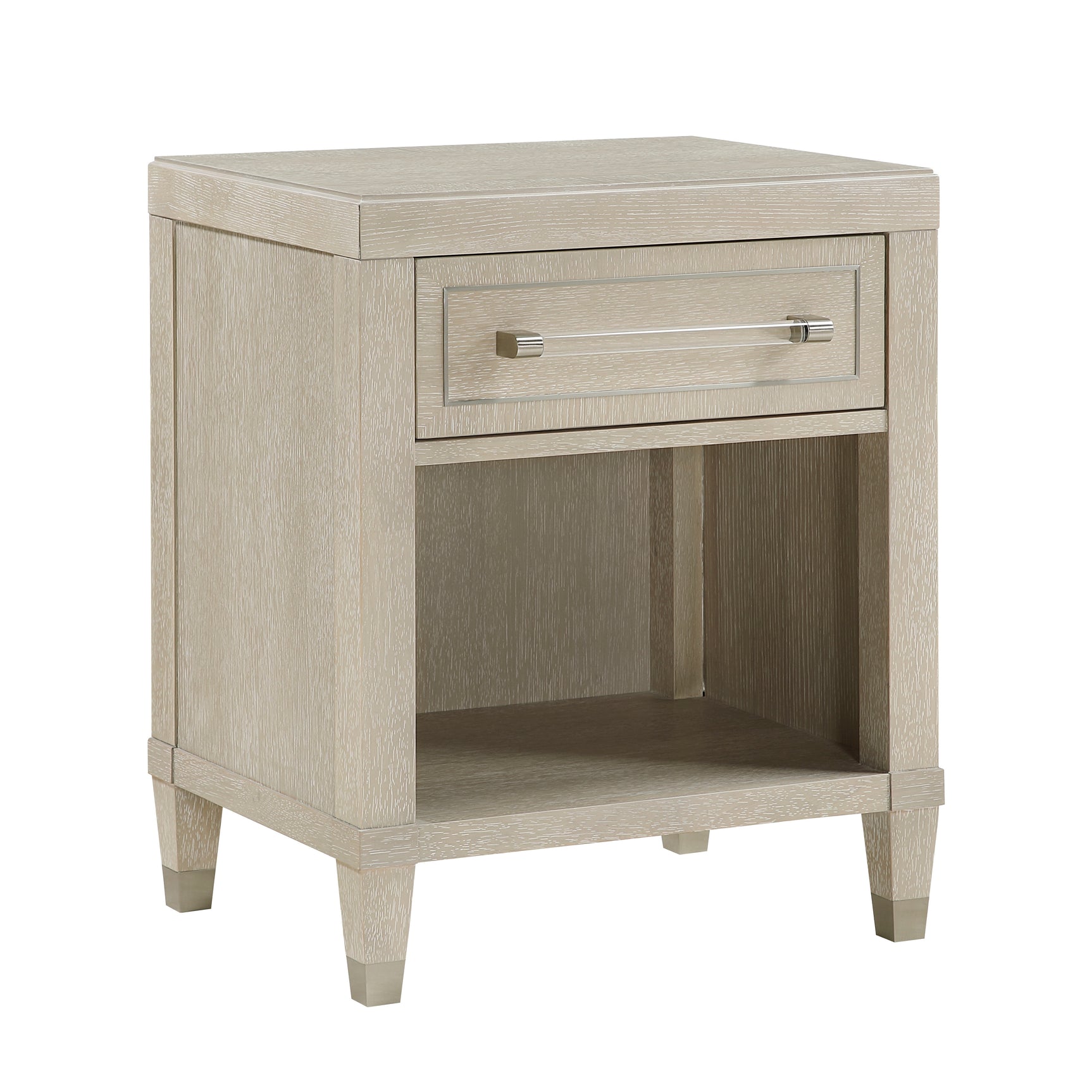 Genoa Light Oak Nightstand - Ornate Home