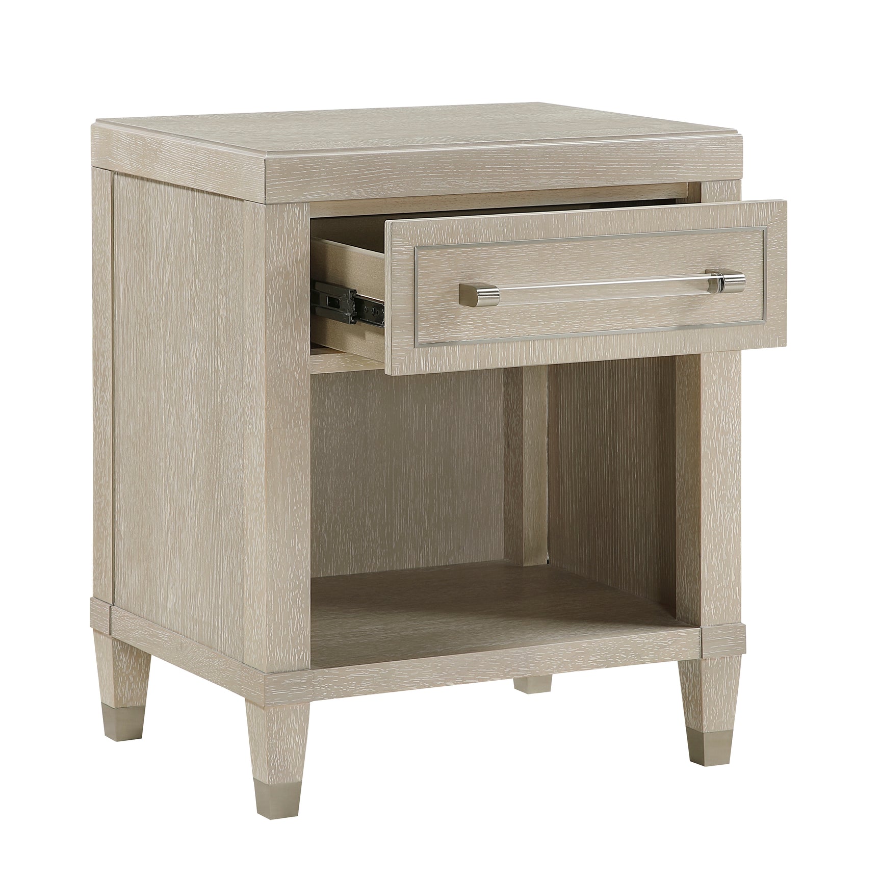 Genoa Light Oak Nightstand - Ornate Home