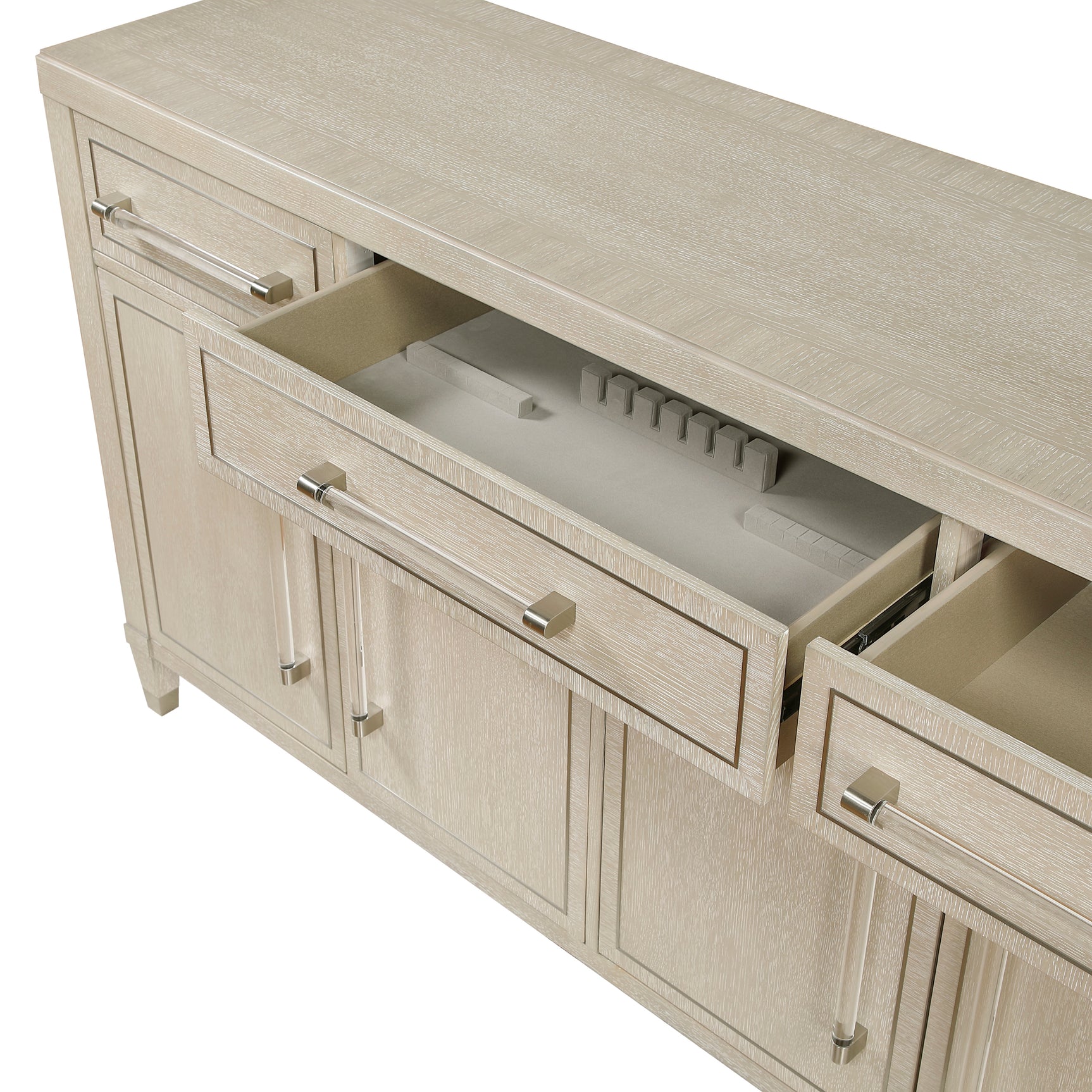 Genoa Light Oak Server - Ornate Home