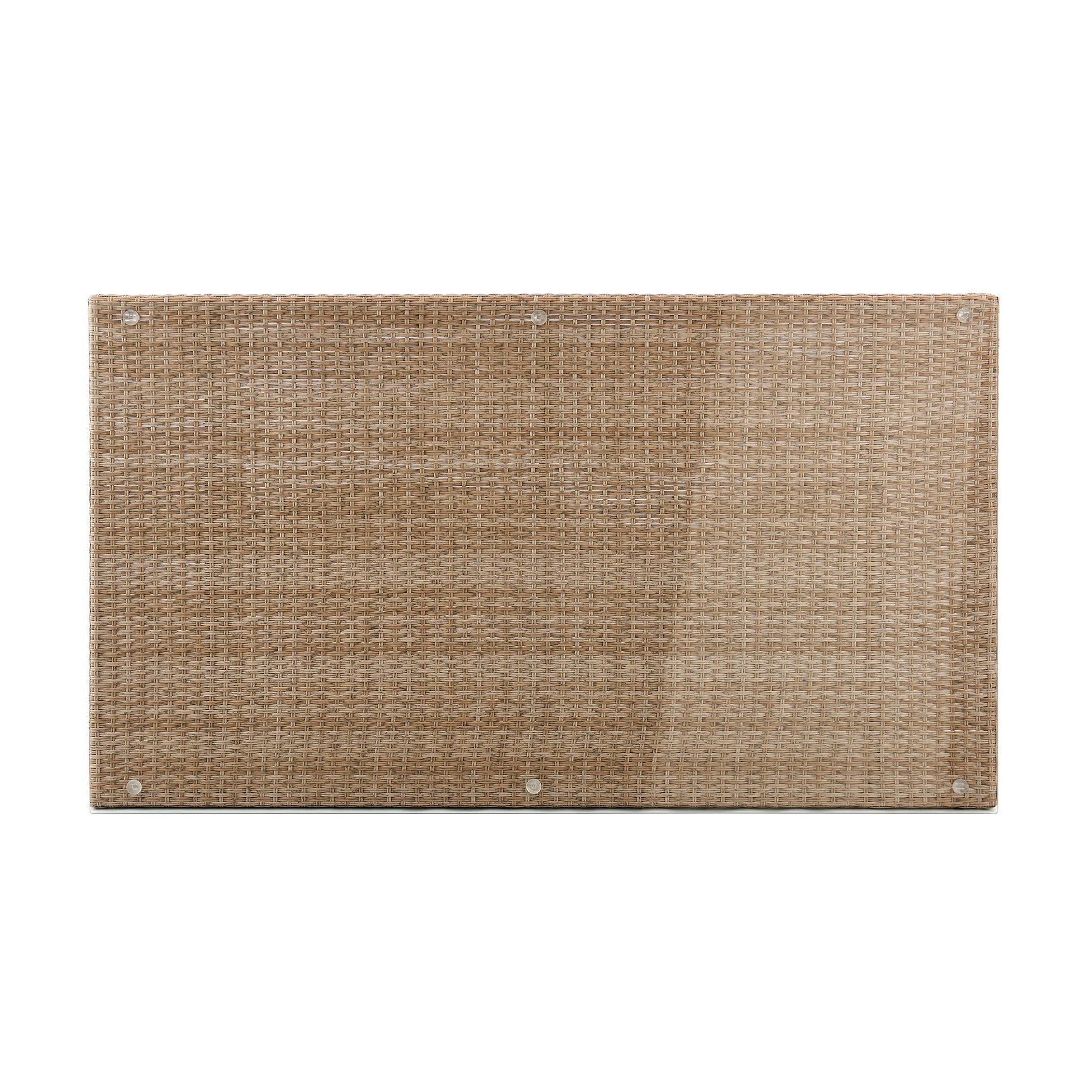 Genoa Patio Dining Table in Nature Tan Weave - Ornate Home