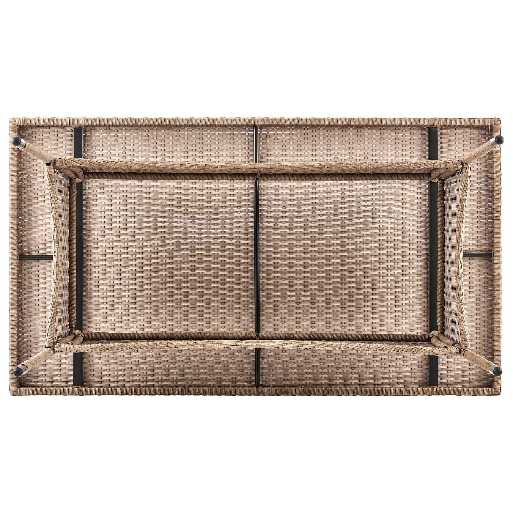 Genoa Patio Dining Table in Nature Tan Weave - Ornate Home