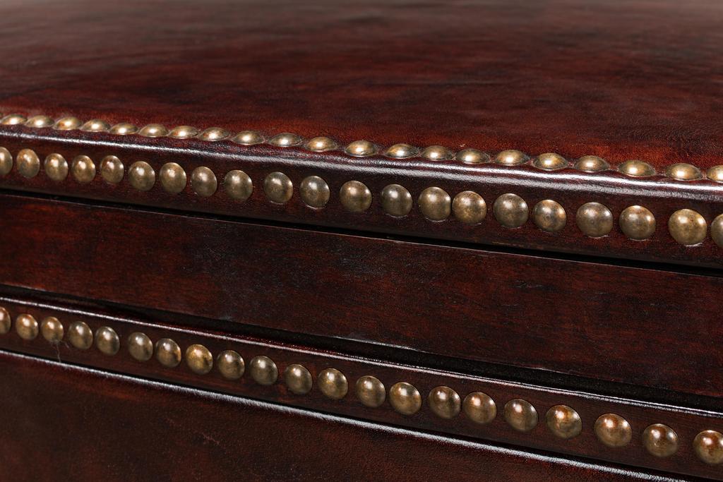 Gentleman's Brown Studded Chest - Ornate Home