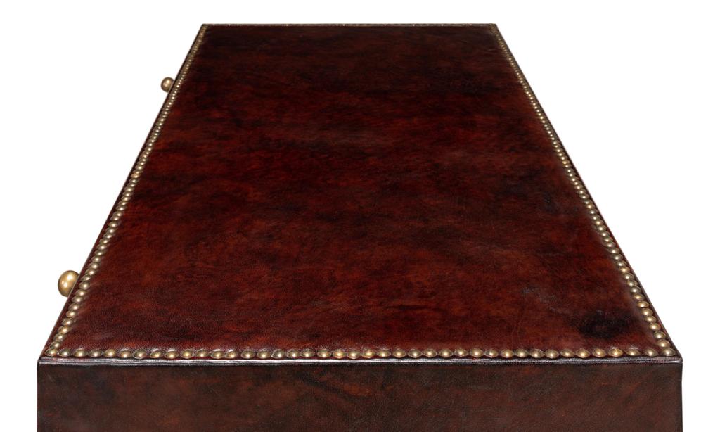 Gentleman's Brown Studded Chest - Ornate Home