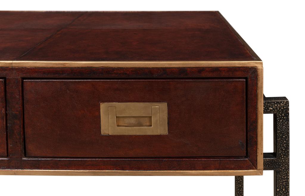 Gentleman’s Office Brown Desk - Ornate Home