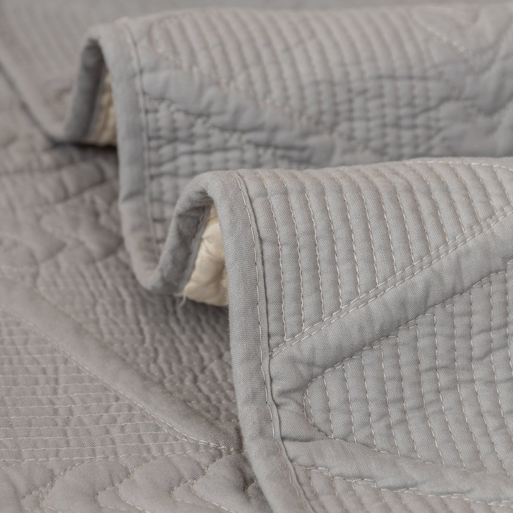 Geometric Textured Cotton Quilted Sofa Cover, Non-Slip Washable Couch Protector - Ornate Home