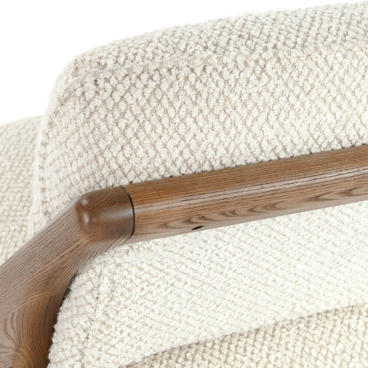 Georgia Light Beige/Natural Accent Chair - Ornate Home