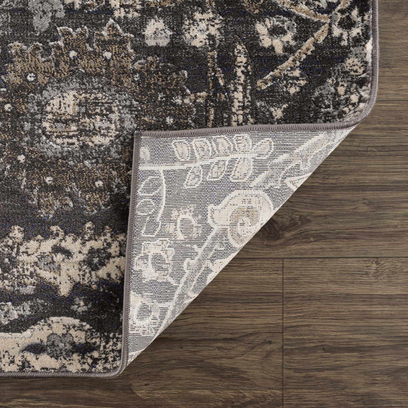 Georgiana Charcoal Area Rug - Ornate Home
