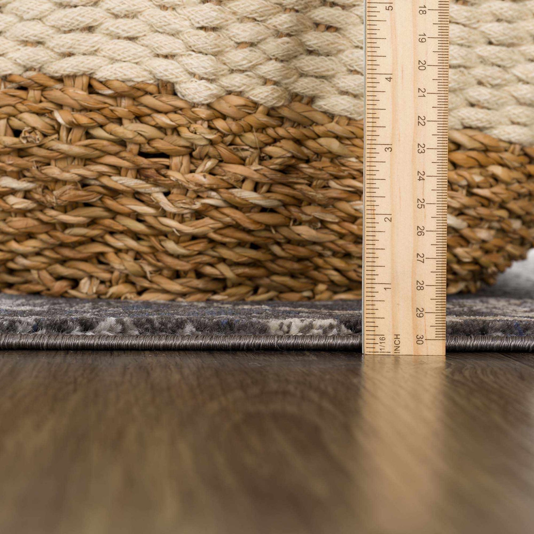 Georgiana Charcoal Area Rug - Ornate Home