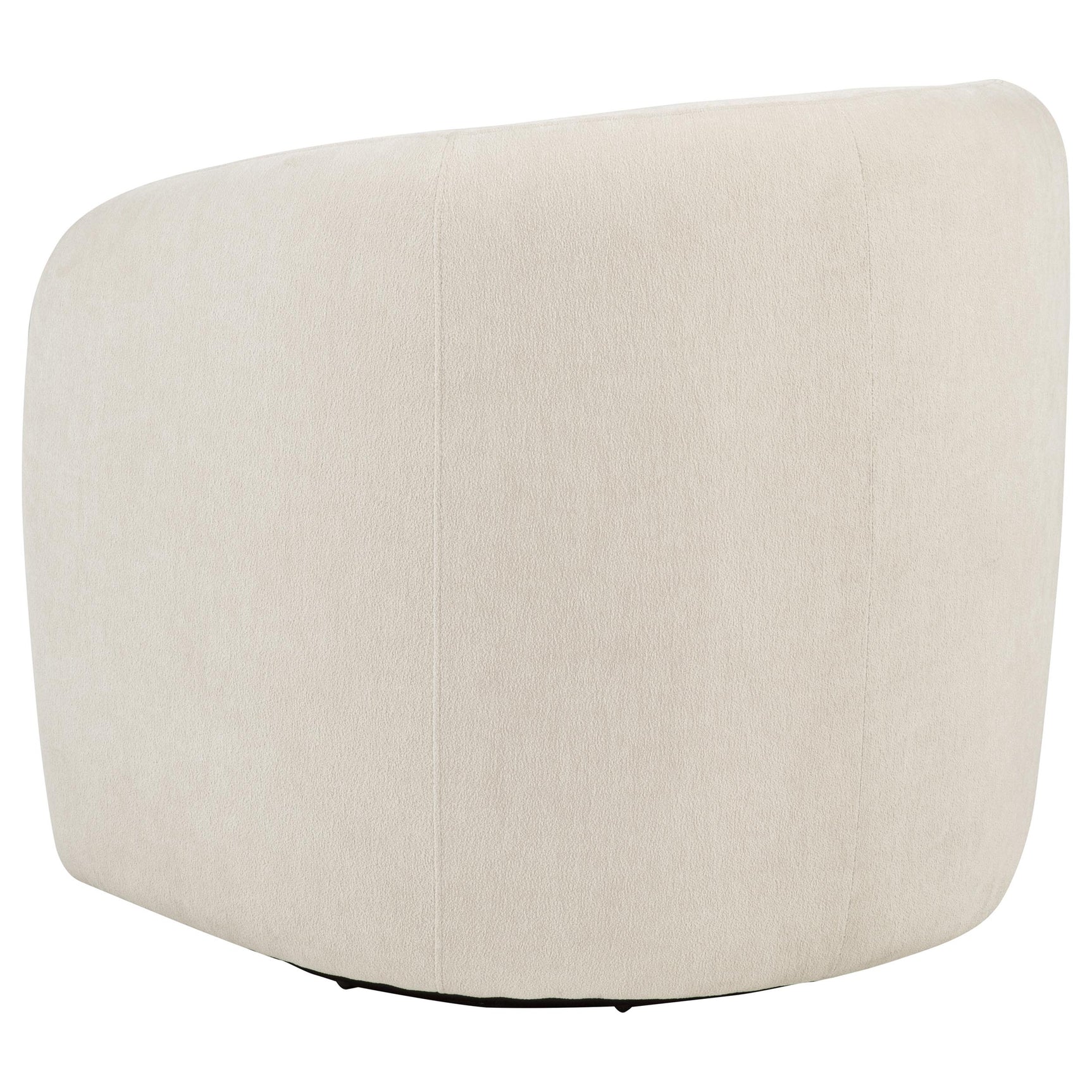 Gerley Beige Chenille Upholstered Swivel Accent Chair - Ornate Home