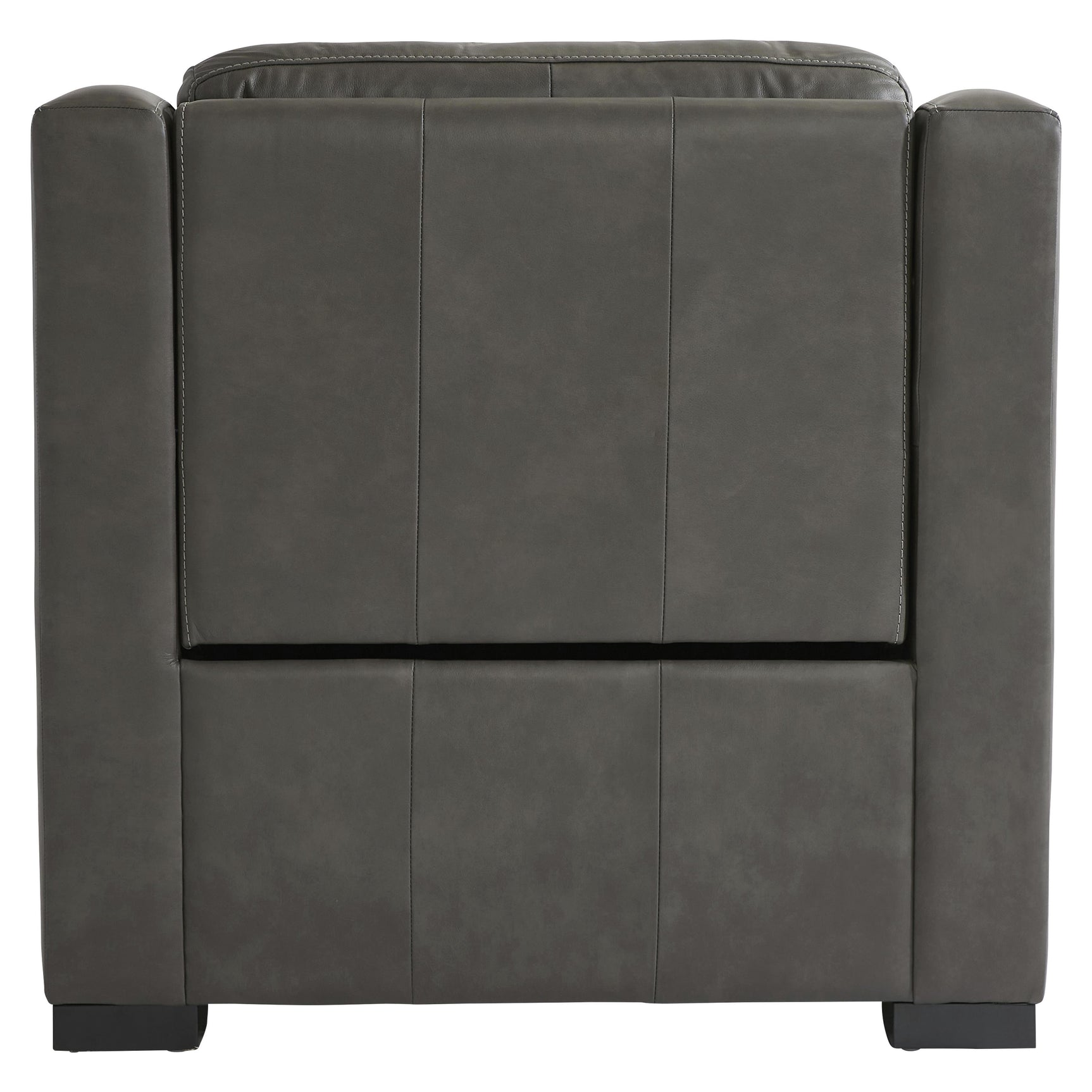 Germain Grey Leather Power Motion Chair - Ornate Home