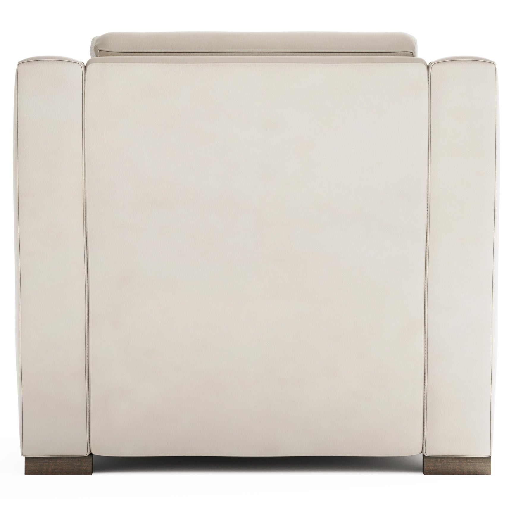 Germain White/Cream Leather Chair - Ornate Home