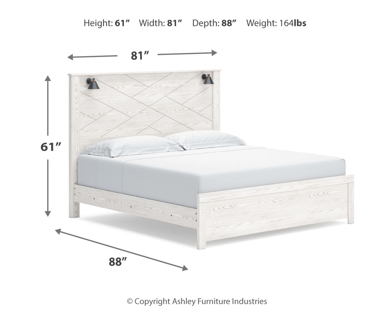 Gerridan King Panel Bedroom Set with Dresser and Mirror (Online Special Price) - Ornate Home