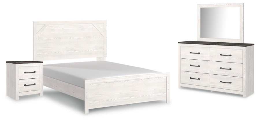 Gerridan White & Gray Bedroom Set / 4pc (Online Special Price) - Ornate Home