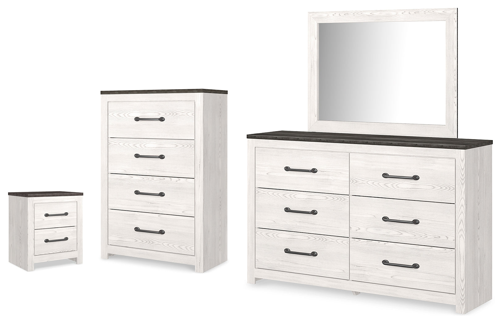 Gerridan White/Gray Dresser, Mirror, Chest and Nightstand (Online Special Price) - Ornate Home