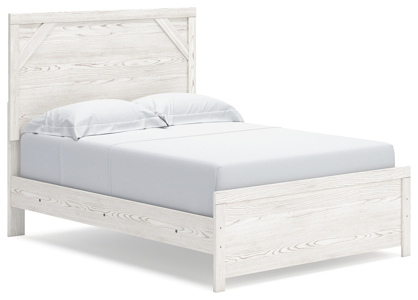 Gerridan White/Gray Full Panel Bed, Dresser, Mirror and Nightstand (Online Special Price) - Ornate Home