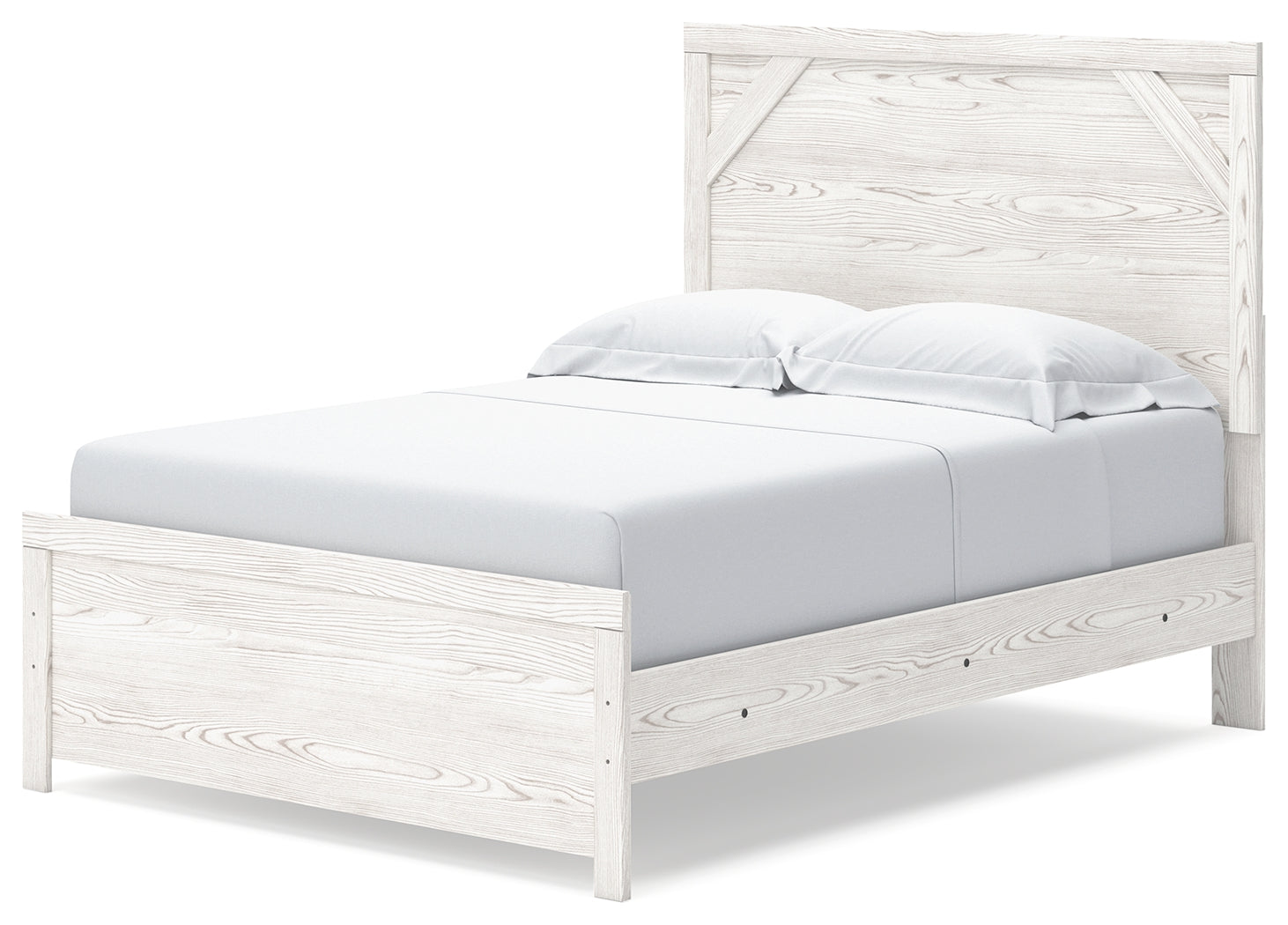 Gerridan White/Gray Full Panel Bed, Dresser, Mirror and Nightstand (Online Special Price) - Ornate Home