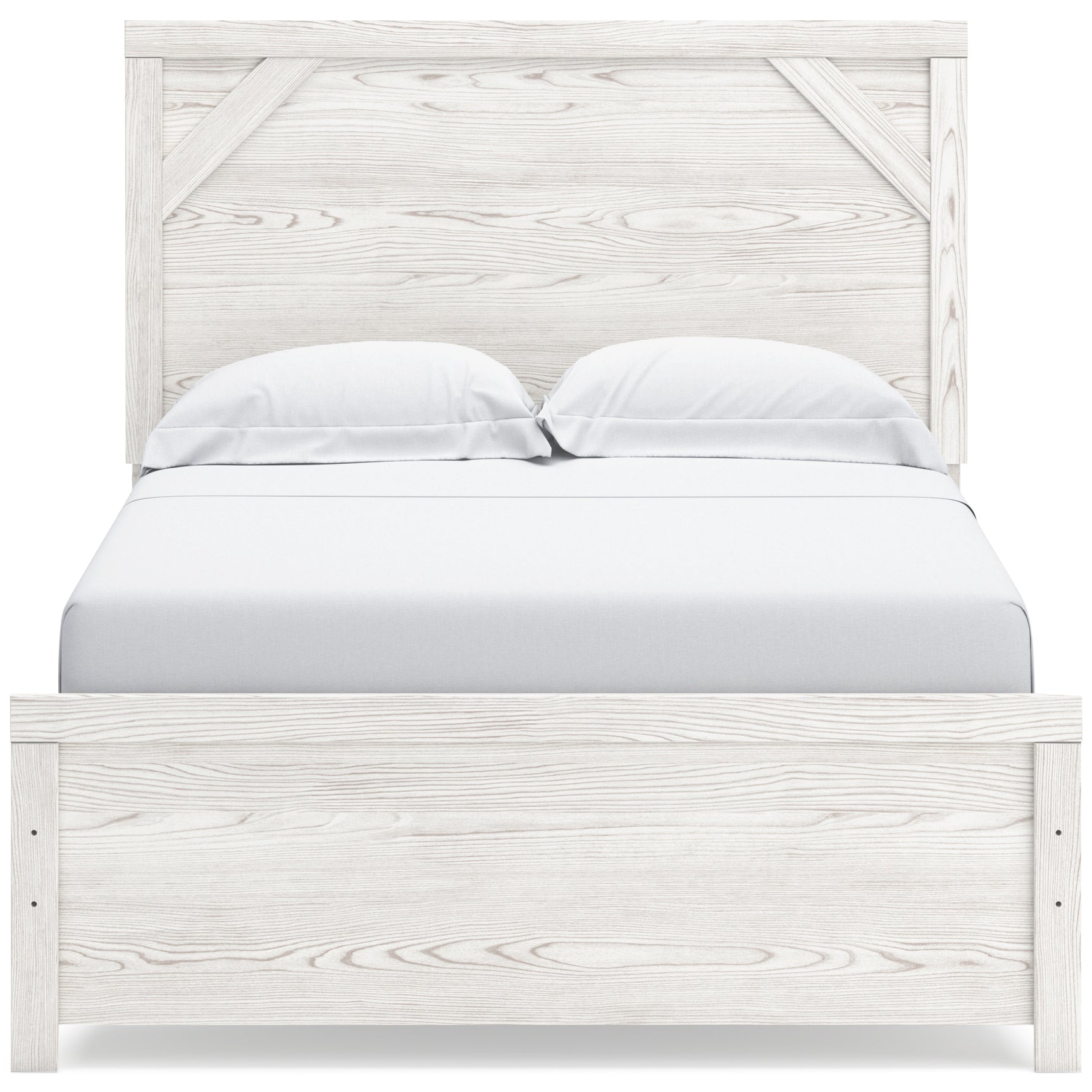 Gerridan White/Gray Full Panel Bed with Dresser and Mirror (Online Special Price) - Ornate Home