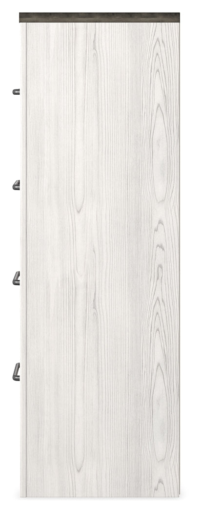 Gerridan White/Gray Full Panel Bedroom Set with Dresser, Mirror, Chest and Nightstand - Ornate Home