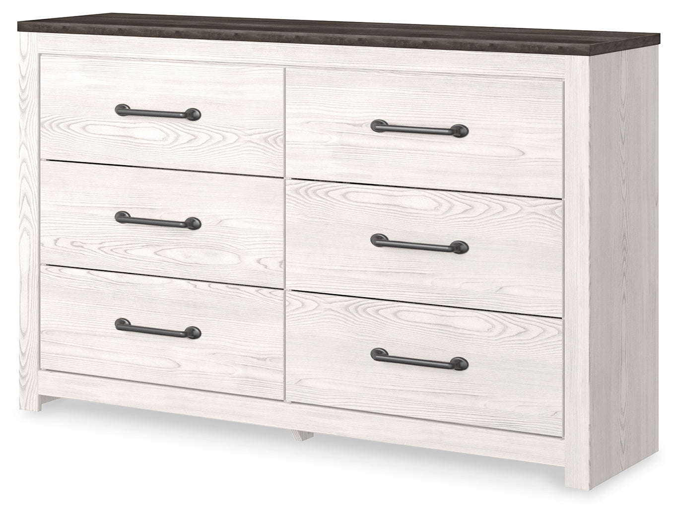 Gerridan White/Gray Queen Panel Bedroom Set with Dresser, Chest and Nightstand - Ornate Home