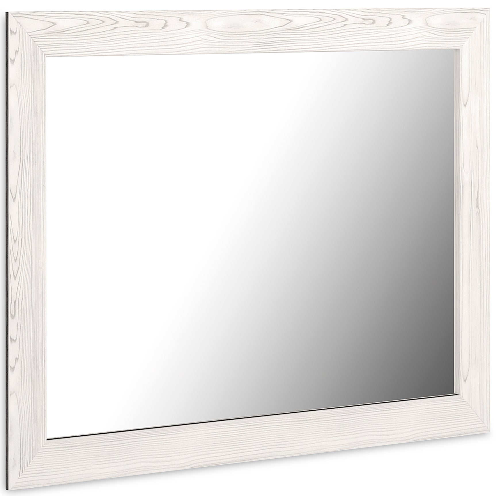 Gerridan White/Gray Queen Panel Bedroom Set with Dresser, Mirror, and 2 Nightstands - Ornate Home