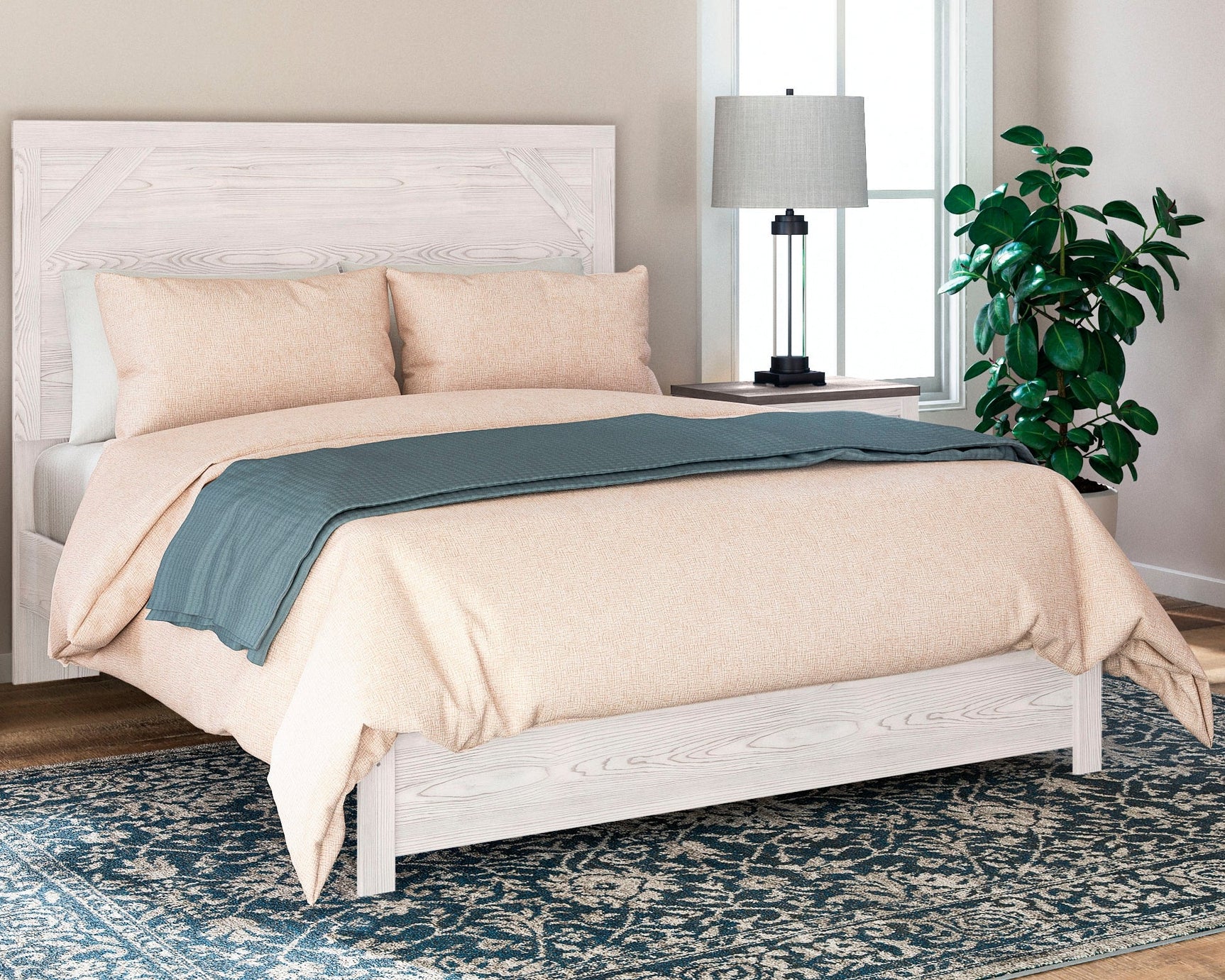 Gerridan White/Gray Queen Panel Bedroom Set with Dresser (Online Special Price) - Ornate Home