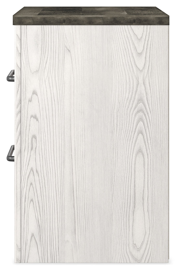 Gerridan White/Gray Queen Panel Bedroom Set with Dresser and 2 Nightstands - Ornate Home