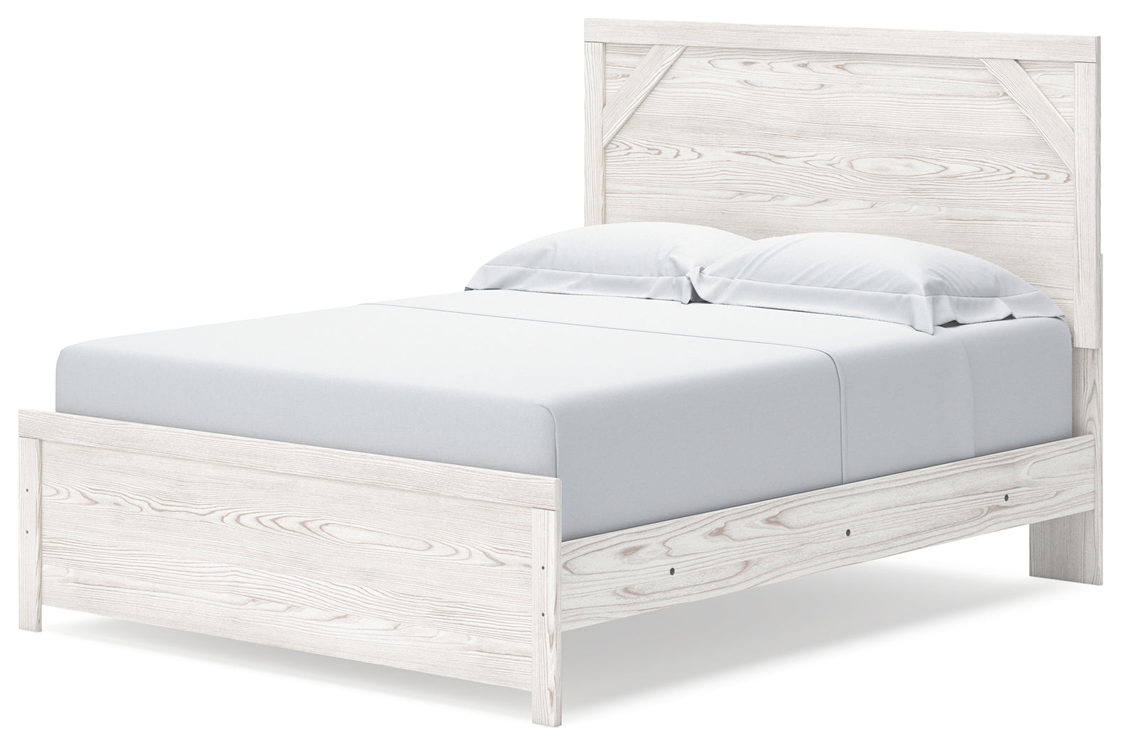 Gerridan White/Gray Queen Panel Bedroom Set with Dresser and Nightstand - Ornate Home
