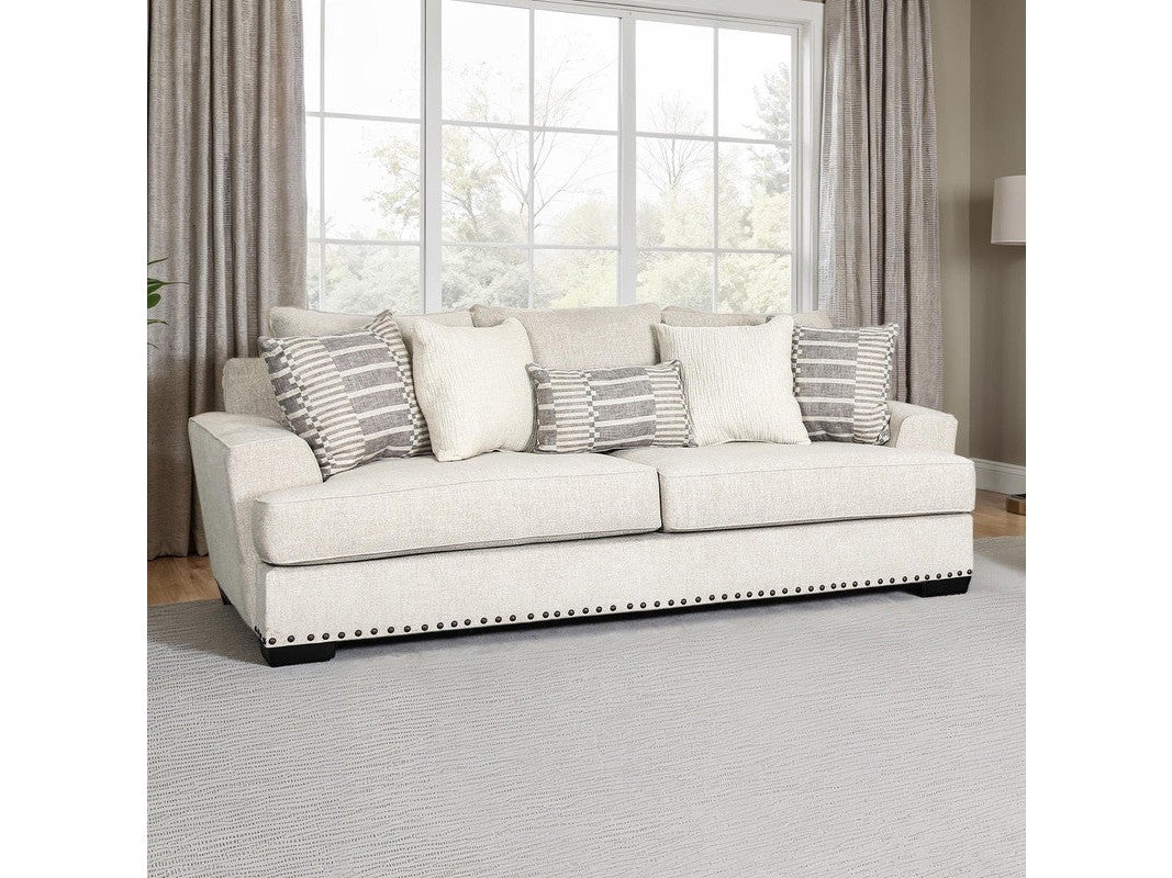 Gervais Taupe Oversized Sofa - Ornate Home