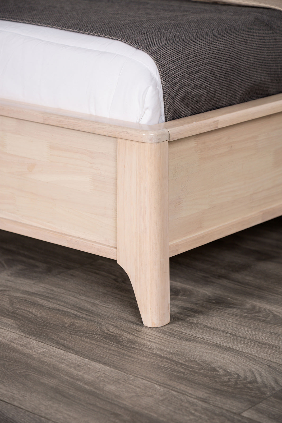 Gervais Whitewash Bed - Ornate Home