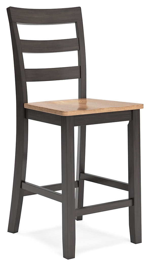 Gesthaven Natural/Brown Counter Height Dining Table and 4 Barstools (Online Special Price) - Ornate Home
