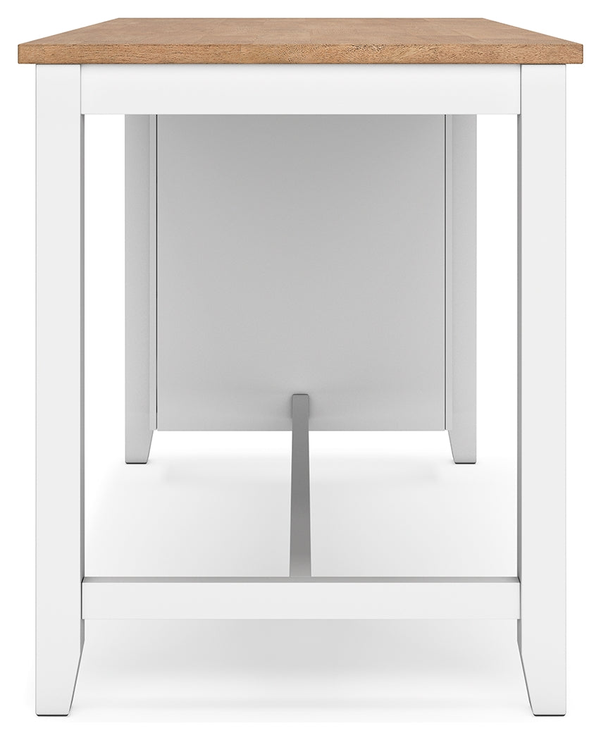 Gesthaven Natural/White Counter Height Dining Table (Online Special Price) - Ornate Home