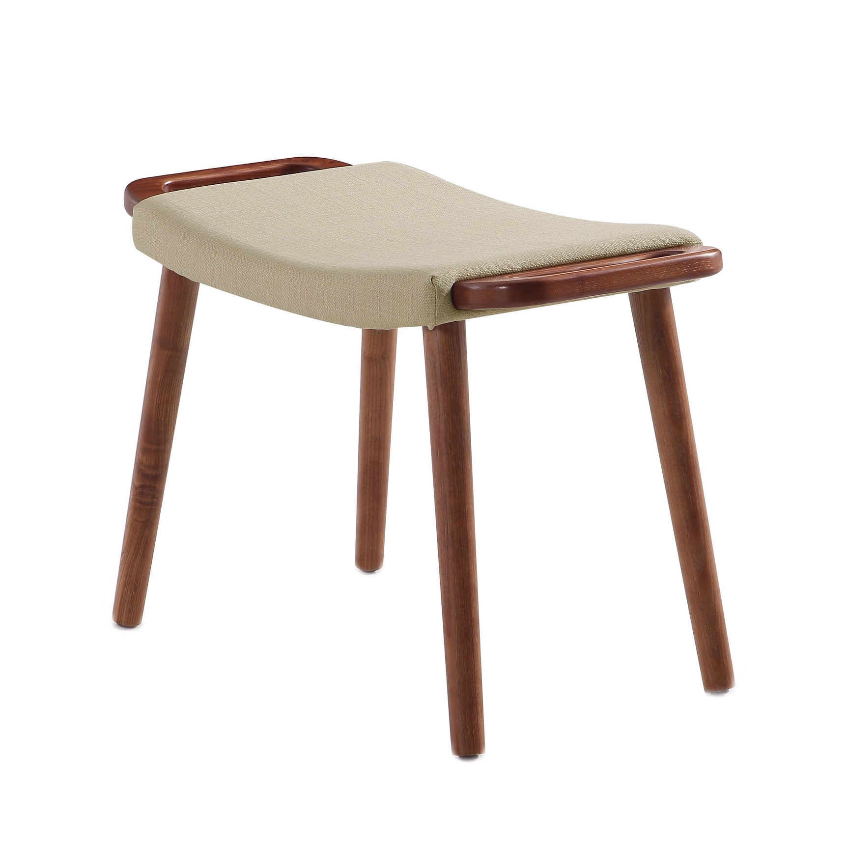 Geta Ottoman in Barley and Antique Walnut - Ornate Home