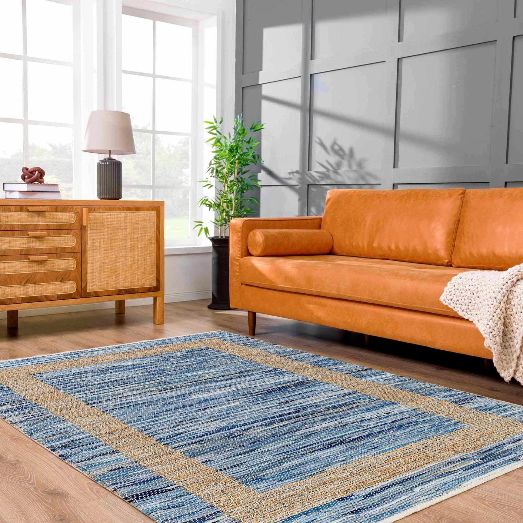 Ghita Recycled Blue Jean Rug - Clearance - Ornate Home