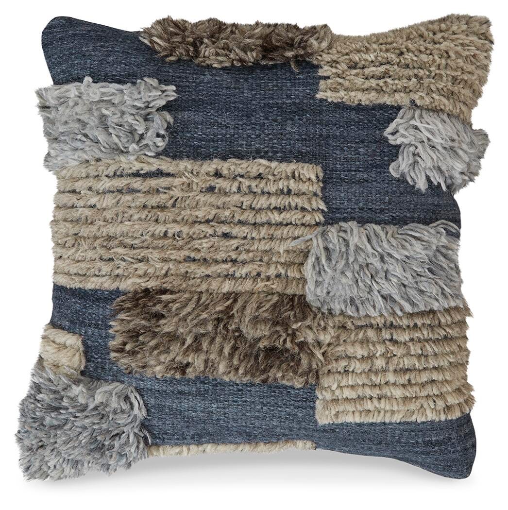 Gibbend Blue/Gray/White Pillow - Ornate Home