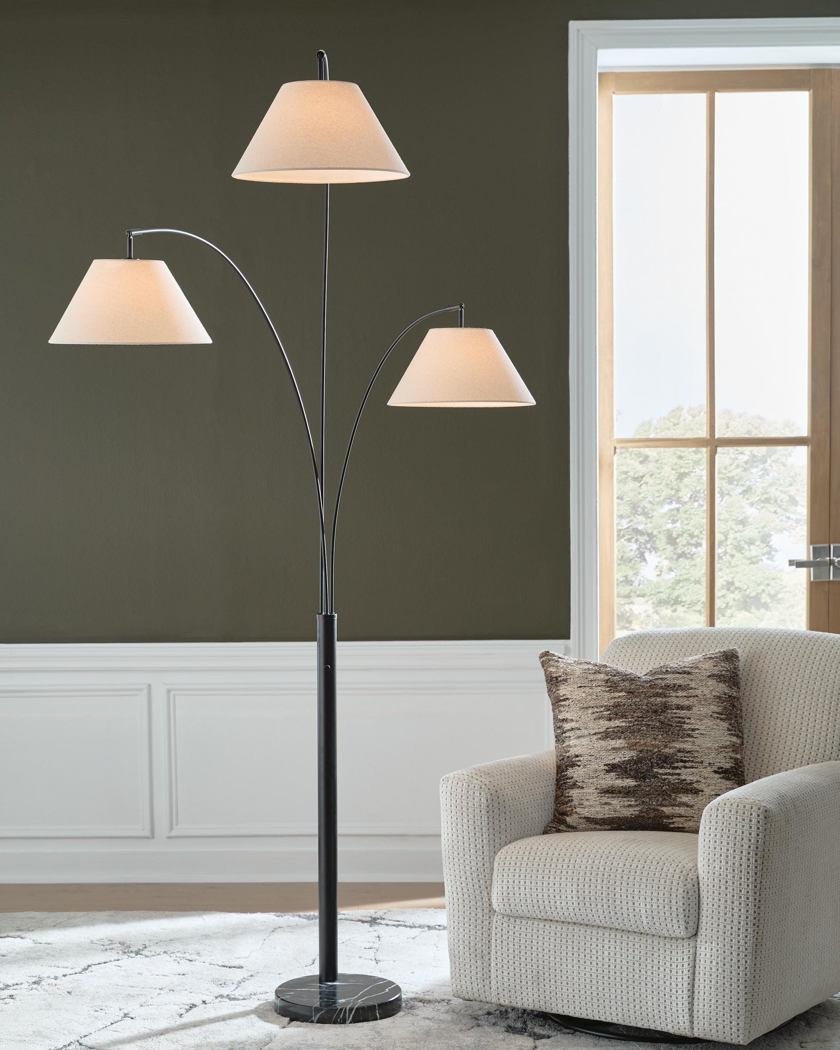 Gibbswellner Black Arc Lamp - Ornate Home