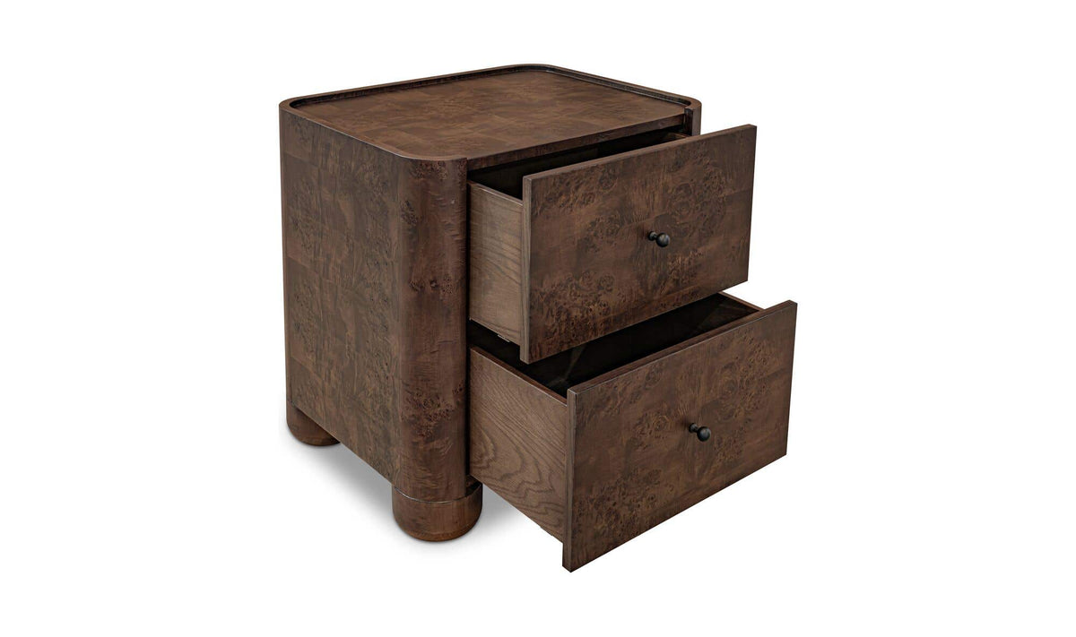 Gibson Brown Nightstand Dark - Ornate Home