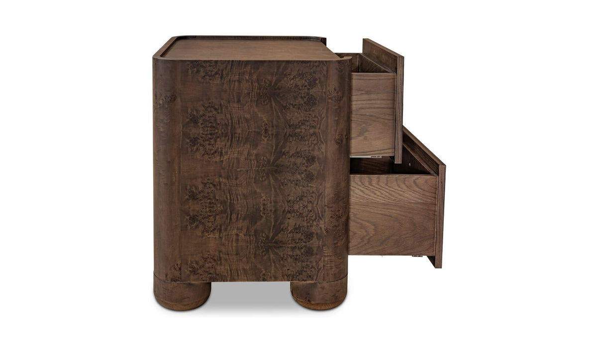 Gibson Brown Nightstand Dark - Ornate Home