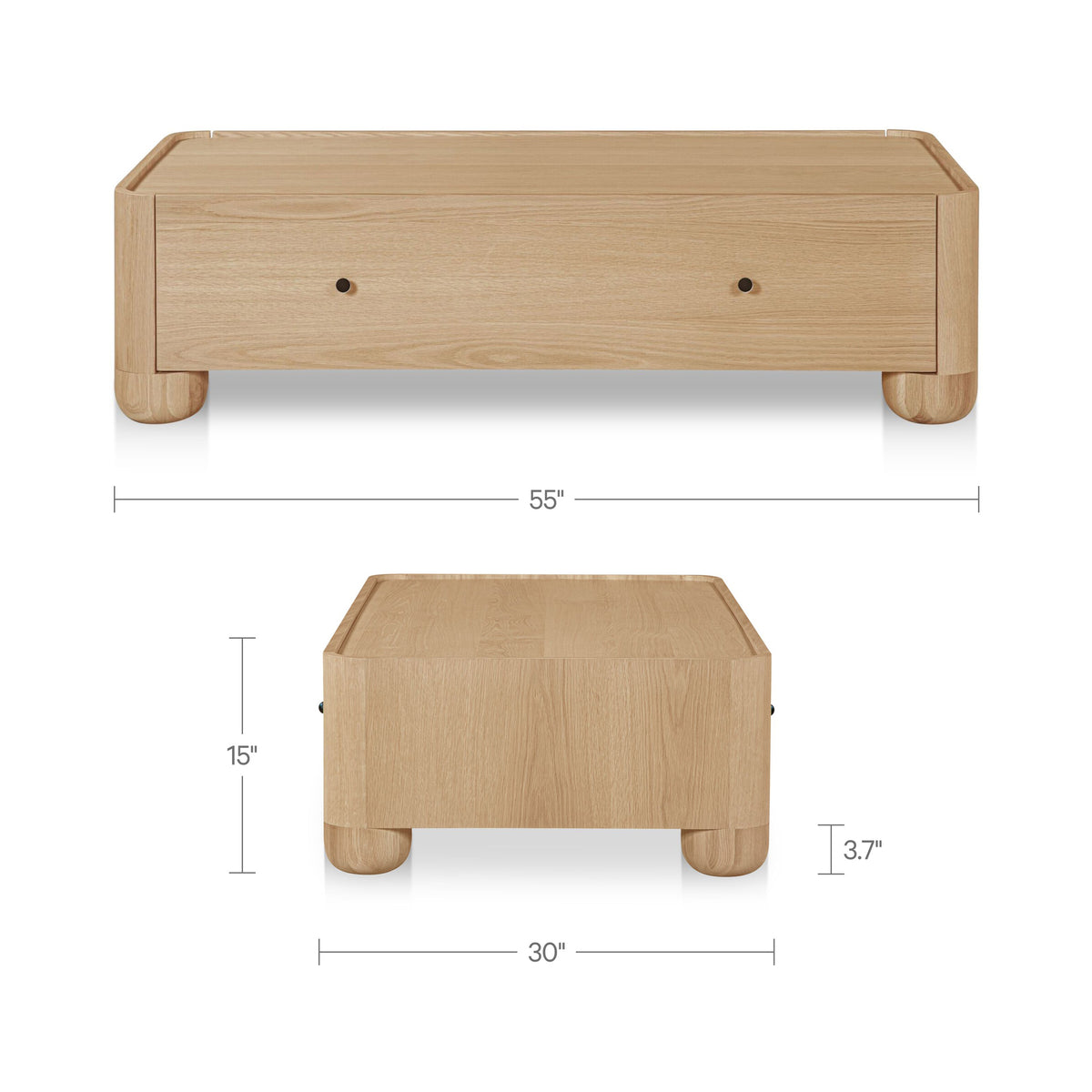 Gibson Natural Coffee Table - Ornate Home