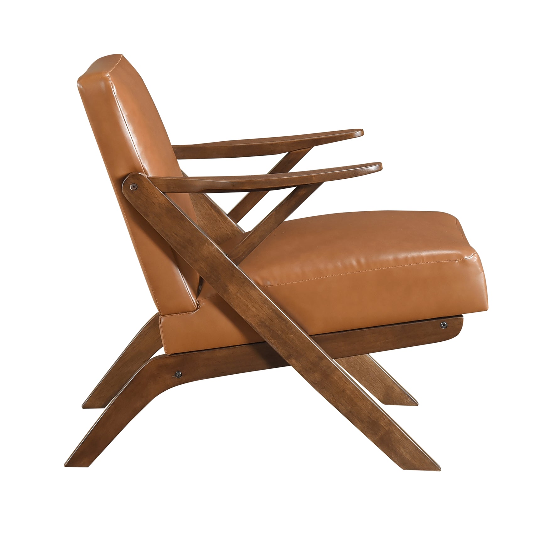 Gideon Brown Dark wood Accent Chair - Ornate Home