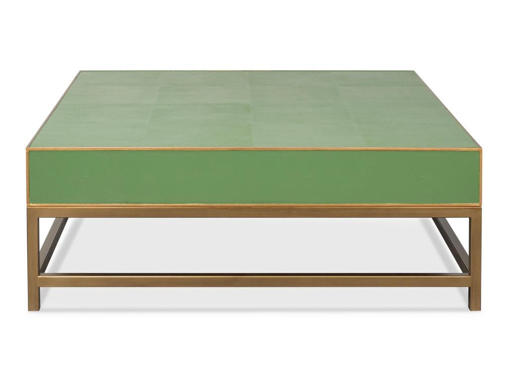 Gideon Green Square Coffee Table - Ornate Home