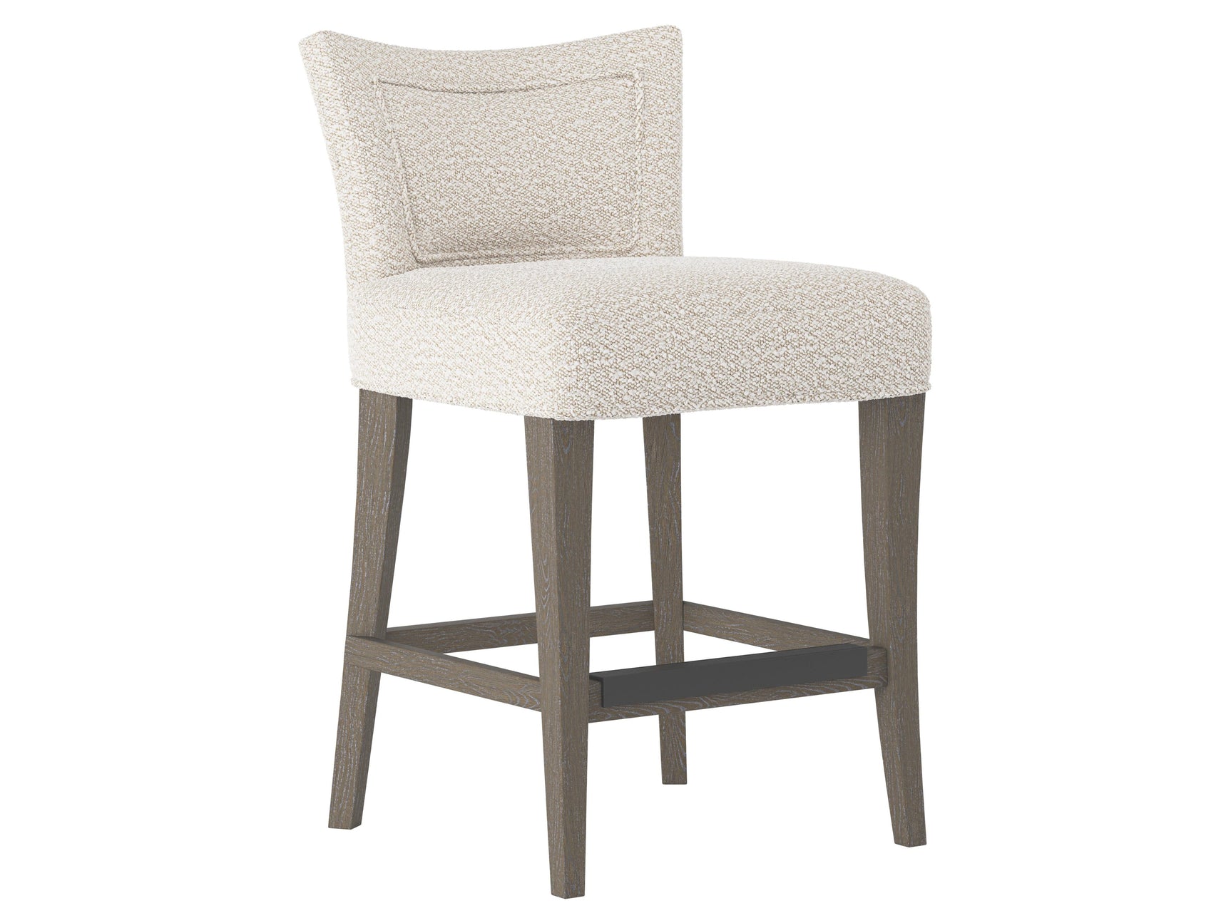 Giles Portobello/White/Cream Fabric Counter Stool - Ornate Home