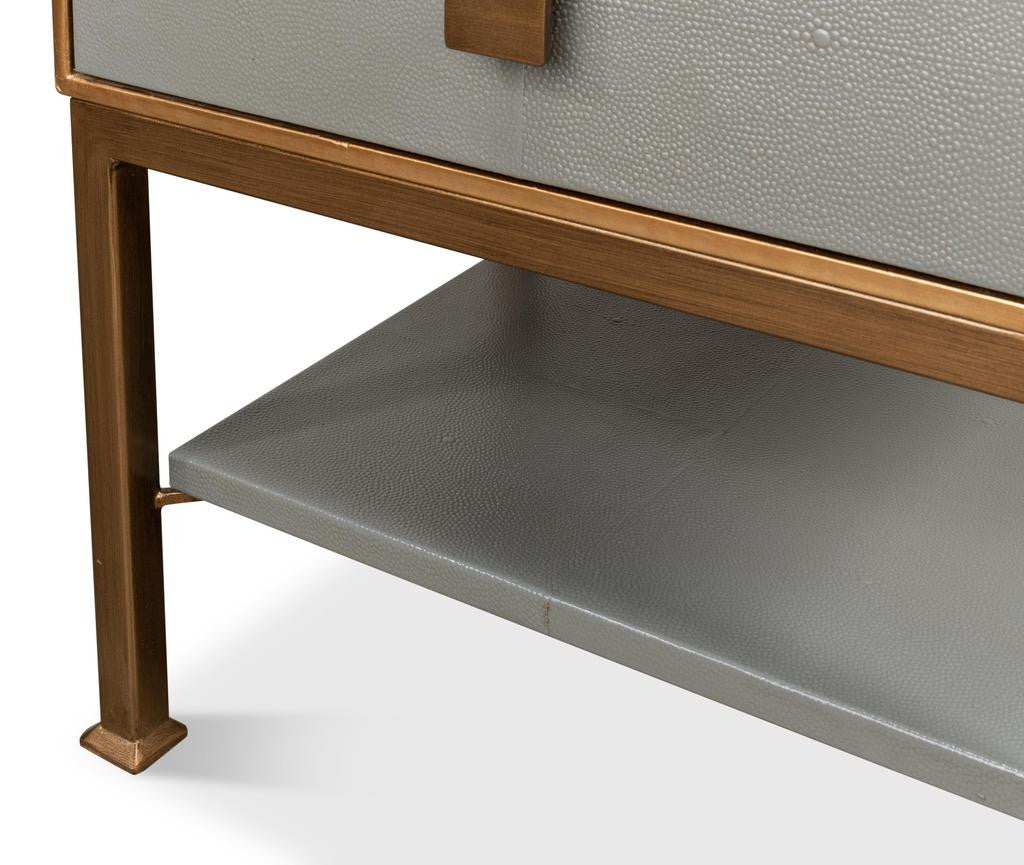 Gillian Grey Two Drawer Nightstand - Ornate Home